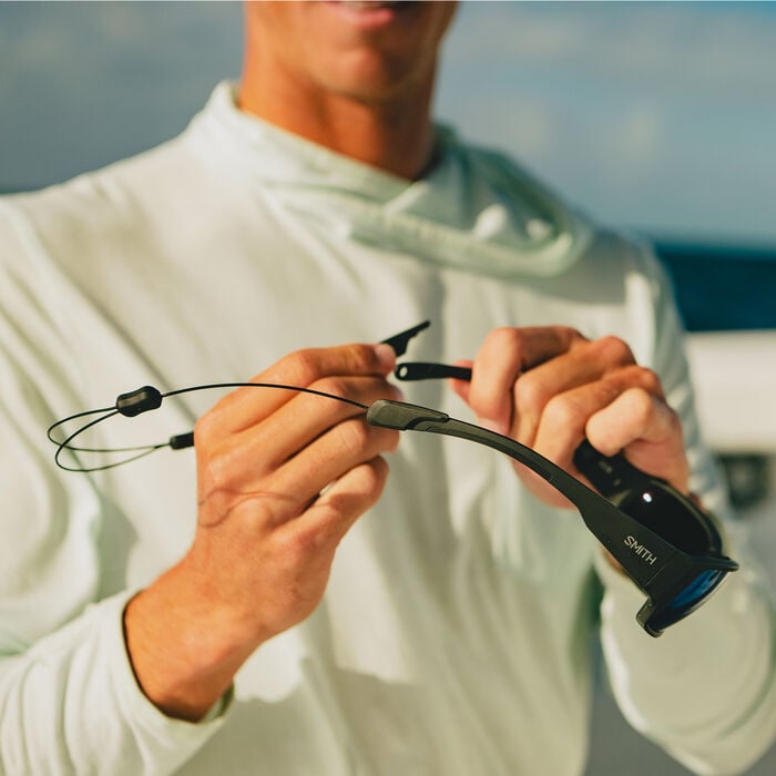 Hookset, Matte Black + ChromaPop™ Glass Polarized Blue Mirror, hi-res