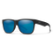 Lowdown 2, Matte Black + ChromaPop Polarized Blue Mirror Lens, hi-res