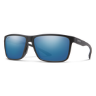 Riptide, Matte Black + ChromaPop Glass Polarized Blue Mirror Lens, hi-res